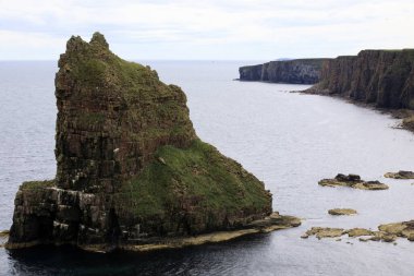 Duncansby (Scotland), UK - August 03, 2018: The Duncansby stacks, duncansby head, Scotland, Highlands, United Kingdom