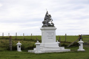 Orkney (Scotland), UK - August 06, 2018: Memorial to Italian prisoners of war, Lamb Holm, Orkney, Scotland, Highlands, United Kingdom 