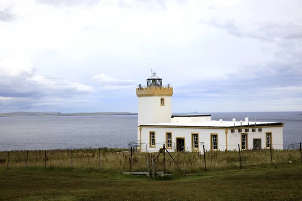 Duncansby Scotland August 2018 Lighthouse Duncansby Head Scotland Highlands United — Stok fotoğraf