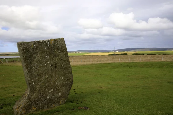 Stennessl Orkney Scotland August 2018 Standing Stones Stenness Neolithic Megaliths — Stock Photo, Image
