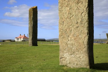 Anakara, Orkney, İskoçya, İskoçya, İskoçya, Birleşik Krallık 'ta Stenness' in Ayakta Taşları, Neolitik Megalithler 