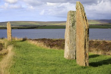 Brodgar - Orkney (İskoçya), Uk - 06 Ağustos 2018: Brodgar, Orkney, İskoçya, İskoçya, İskoçya, Birleşik Krallık 