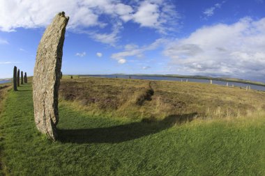 Brodgar - Orkney (İskoçya), Uk - 06 Ağustos 2018: Brodgar, Orkney, İskoçya, İskoçya, İskoçya, Birleşik Krallık 