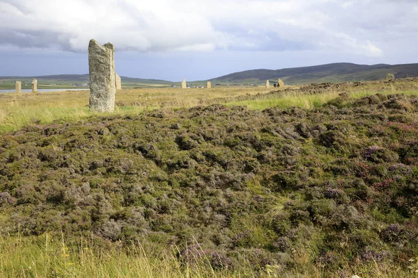 Brodgar Orkney Scotland August 2018 Ring Standing Stones Brodgar Orkney — 图库照片