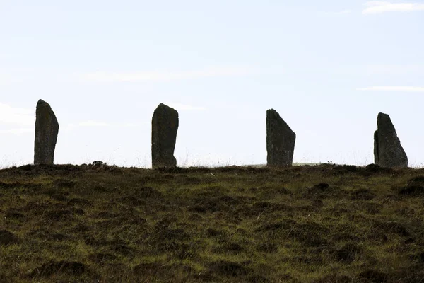 Brodgar Orkney Scotland August 2018 Ring Standing Stones Brodgar Orkney — 图库照片