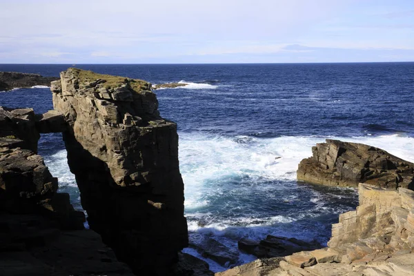 Yesnaby Orkney Scotland August 2018 Yesnaby Cliffs Area Stromnessr Orkney — 图库照片