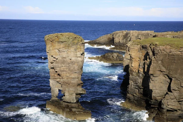 Yesnaby Orkney Scotland August 2018 Yesnaby Cliffs Area Stromnessr Orkney — Stock Photo, Image
