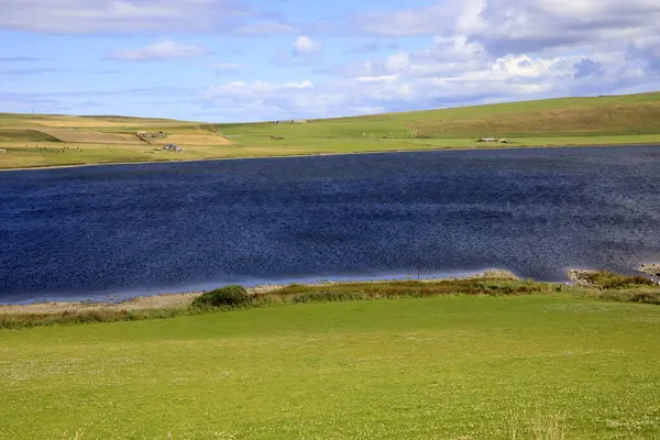 Orkney Escócia Reino Unido Agosto 2018 Paisagem Rural Meio Ilha — Fotografia de Stock