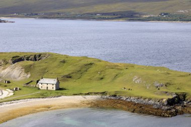 İskoçya, Uk - 11 Ağustos 2018: İskoçya, İskoçya, İskoçya, Birleşik Krallık kıyı şeridi manzarası