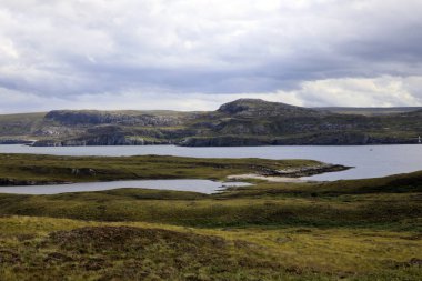 İskoçya, Uk - 11 Ağustos 2018: İskoçya, İskoçya, İskoçya, İngiltere 'nin tipik manzarası