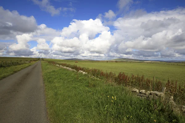 Orkney Scozia Regno Unito Agosto 2018 Una Strada Tipica Nelle — Foto Stock