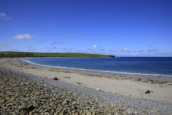Skara Brae Оркни Шотландия Великобритания Августа 2018 Года Пляж Skara — стоковое фото