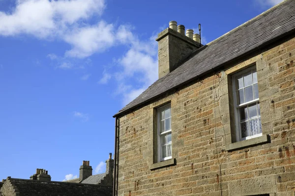 マーガレットの希望 オークニー スコットランド 2018年8月10日 セント マーガレットの希望の村の典型的な石造りの家 オークニー スコットランド ハイランド イギリス — ストック写真