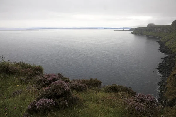 Portree Skye Island Scotland August 2018 Landscape Kilt Rock View — Stock Photo, Image