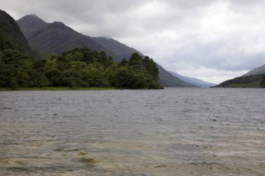 Glenfinnan - Skye Island (Scotland), UK - August 15, 2018: Loch Shiel, Scotland, United Kingdom