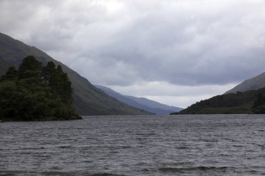 Glenfinnan - Skye Island (Scotland), UK - August 15, 2018: Loch Shiel, Scotland, United Kingdom