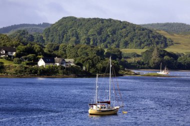 Loch Nell (Scotland), UK - August 15, 2018: Loch Nell, Scotland, United Kingdom
