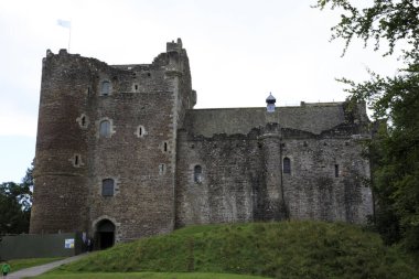 Doune (İskoçya), Uk - 15 Ağustos 2018: Doune Castle, İskoçya, Birleşik Krallık