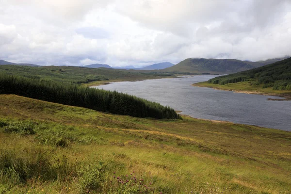 Skye Island Szkocja Sierpnia 2018 Typowy Krajobraz Szkocji Wyspa Skye — Zdjęcie stockowe