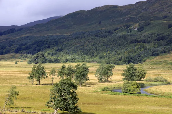 Loch Awel Escócia Reino Unido Agosto 2018 Paisagem Perto Loch — Fotografia de Stock