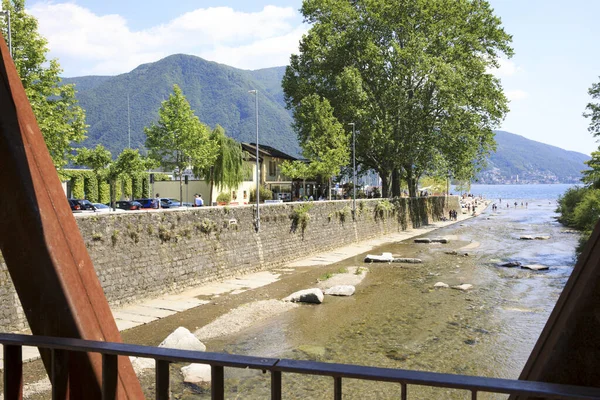Lugano Ελβετία Ιουνίου 2019 Cassarate River Lugano Ελβετία Ευρώπη — Φωτογραφία Αρχείου