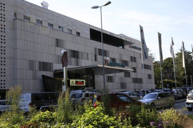 Lugano / İsviçre - 01 Haziran 2019: Lugano, İsviçre, Avrupa 'da kumarhane