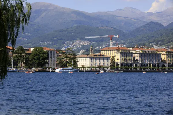 Lugano Switzerland June 2019 Lugano Lake View Lugano Switzerland Europe — Φωτογραφία Αρχείου