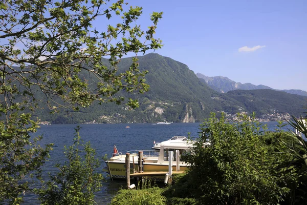 Lugano Switzerland June 2019 Lugano Lake View Lugano Switzerland Europe — Φωτογραφία Αρχείου