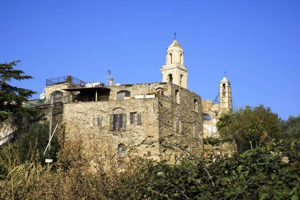 Bussana Vecchia Italie Décembre 2017 Une Vieille Maison Bussana Vecchia — Photo