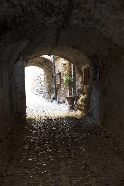 Bussana Vecchia Italien December 2017 Ett Typiskt Hus Och Gångväg — Stockfoto