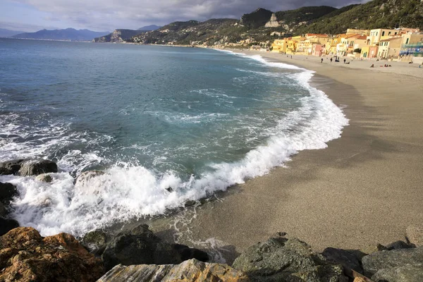 Varigotti Italia Diciembre 2017 Varigotti Beach Italian Riviera Savona Liguria — Foto de Stock