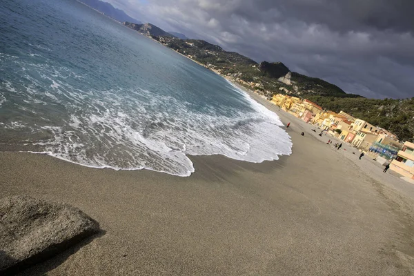 Varigotti Italia Diciembre 2017 Varigotti Beach Italian Riviera Savona Liguria —  Fotos de Stock