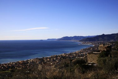 Crosa (Sv), İtalya - 30 Aralık 2017: Crosa köyü, Savona, Liguria, İtalya