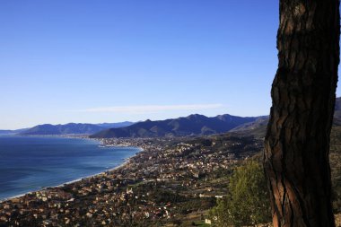 Crosa (Sv), İtalya - 30 Aralık 2017: Crosa köyü, Savona, Liguria, İtalya