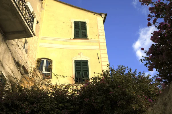 Cervo Italy December 2017 Tipycal House Cervo Village Italian Riviera — Stock fotografie