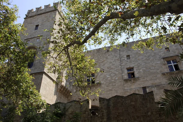 Rhodos Řecko Června 2014 Palác Velmistrů Starém Městě Rhodos Dodekanské — Stock fotografie