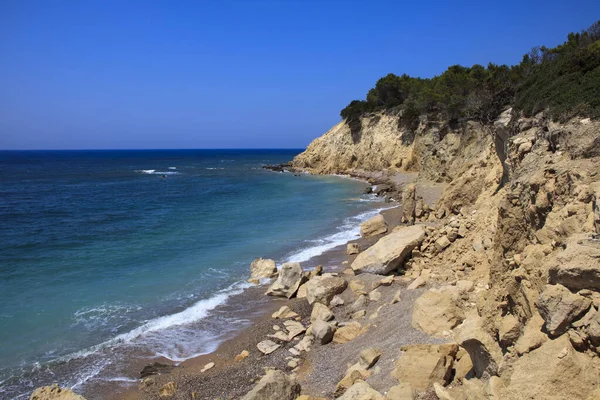 カミロス島 ロードス島 ギリシャ2014年6月23日 ギリシャのロードス島カミロス島近くのビーチ — ストック写真