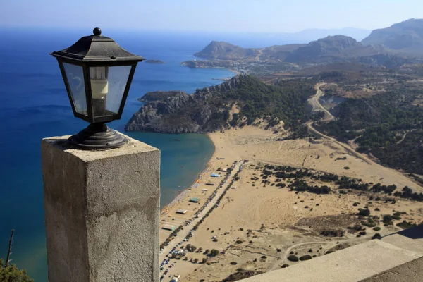 Tsampika Rhodes Grèce Juin 2014 Tsampika Vue Sur Plage Les — Photo