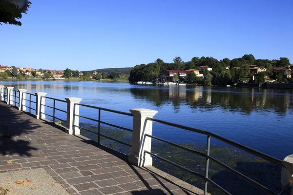 Sesto Calende Settembre 2016 Vista Sul Ticino Sesto Calende Lombardia — Foto Stock