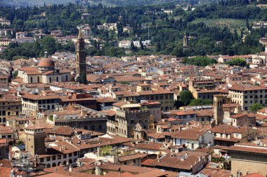 Firenze, İtalya - 21 Nisan 2017: Floransa şehir merkezi, Firenze, Toskana, İtalya