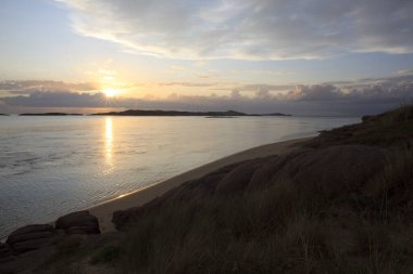 Donegal (İrlanda), - 20 Temmuz 2016: Bunbeg Sahili, Co. Donegal, İrlanda