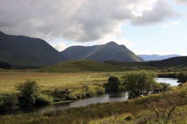 Connemara (İrlanda), - 20 Temmuz 2016: Connemara manzara, Doolin, Co. Clare, İrlanda