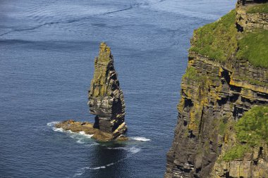 Burren (İrlanda), - 20 Temmuz 2016: Cliffs of Moher, Burren region, Co. Clare, İrlanda