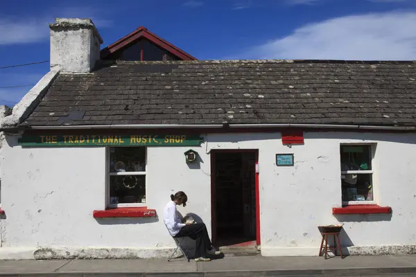 Doolin Ірландія Липня 2016 Традиційний Музичний Магазин Doolin Clare Irelan — стокове фото