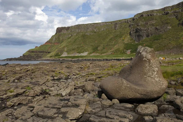 Ulster Ierland Juli 2016 Reuzenschoen Giant Causeway Antrim Ierland Rechtenvrije Stockafbeeldingen