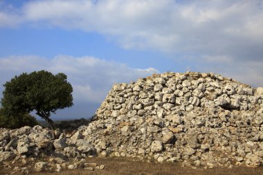 Torre d 'en Galms, Menorca / İspanya - 23 Haziran 2016: Torre d' en Galmes, Menorca, Balearic Adaları, İspanya