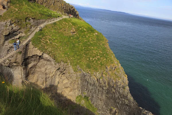 Ballintoy Irlande Juillet 2016 Paysages Côtiers Près Carrick Rede Long — Photo