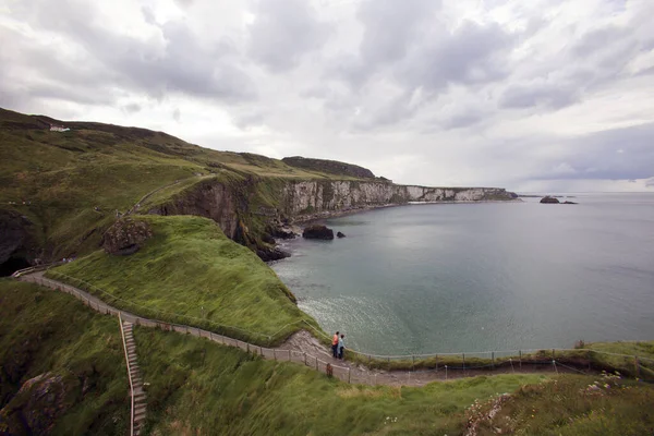 Ballintoy Ireland July 2016 Coastal Scenery Carrick Rede Causeway Coast — Stock Photo, Image