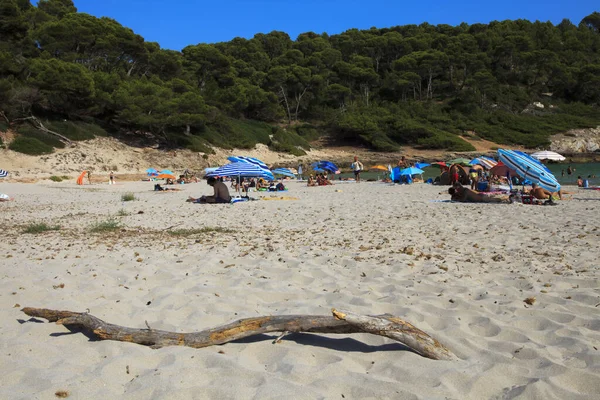 Cala Trebaluger Menorca Španělsko Června 2016 Pláž Záliv Cala Trebaluger — Stock fotografie