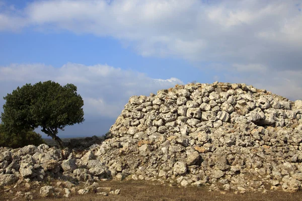 Torre Galms Menorca España Junio 2016 Zona Prehistórica Ruinas Torre — Foto de Stock